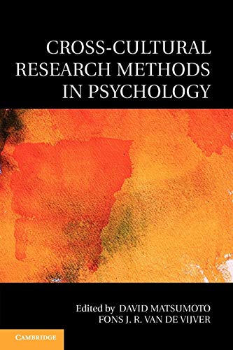 Imagen de archivo de Cross-Cultural Research Methods in Psychology (Culture and Psychology) a la venta por AwesomeBooks