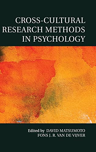 Stock image for Cross-Cultural Research Methods in Psychology (Culture and Psychology) for sale by Once Upon A Time Books