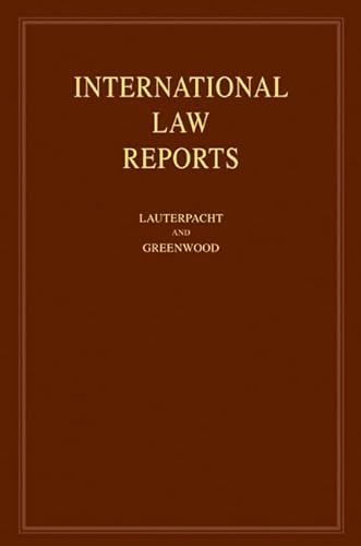 9780521765497: International Law Reports: Volume 137 Hardback (International Law Reports, Series Number 137)