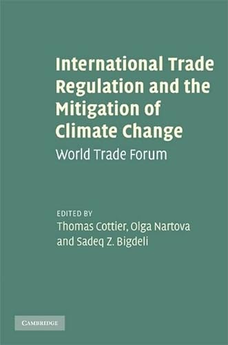 Imagen de archivo de International Trade Regulation and the Mitigation of Climate Change a la venta por Blackwell's