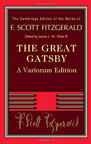 9780521766203: The Great Gatsby (The Cambridge Edition of the Works of F. Scott Fitzgerald)