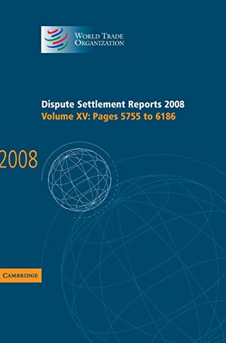 Imagen de archivo de Dispute Settlement Reports 2008 a la venta por Buchpark