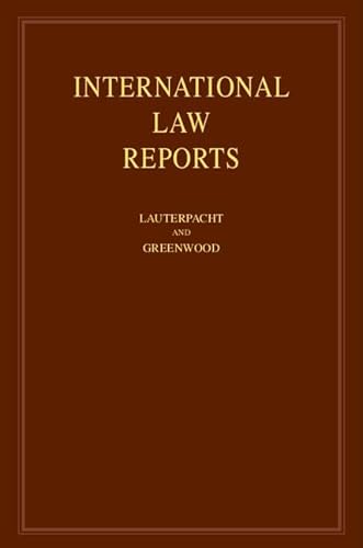 Beispielbild fr International Law Reports (Volume 145) zum Verkauf von Academybookshop