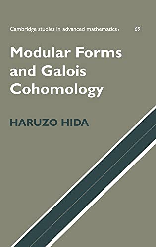 9780521770361: Modular Forms and Galois Cohomology Hardback: 69 (Cambridge Studies in Advanced Mathematics, Series Number 69)