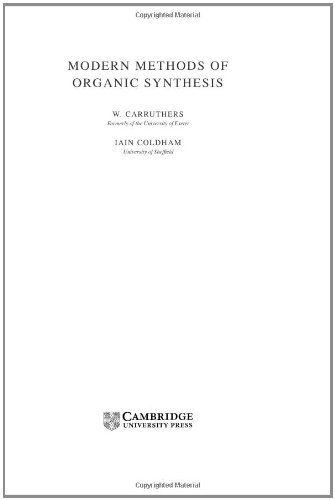9780521770972: Modern Methods of Organic Synthesis