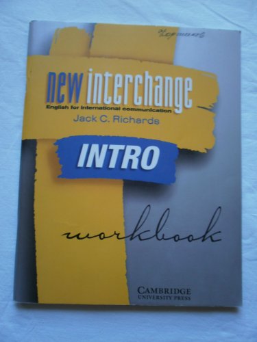 Beispielbild fr New Interchange Intro Workbook: English for International Communication (New Interchange Workbook) zum Verkauf von medimops