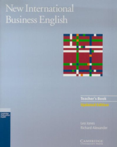 9780521774710: New International Business English Updated Edition Teacher's Book: Communication Skills in English for Business Purposes