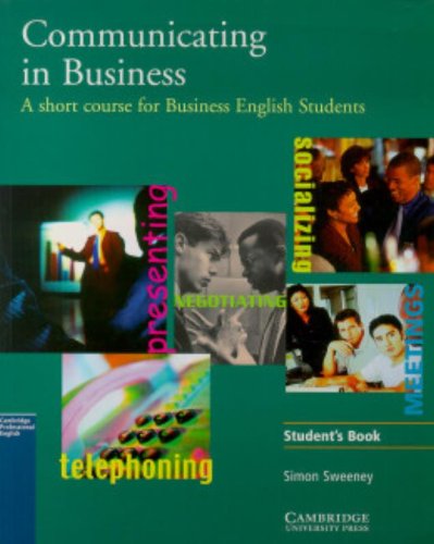 Stock image for Communicating in Business: A Short Course for Business English Students, American English Edition for sale by HPB-Red