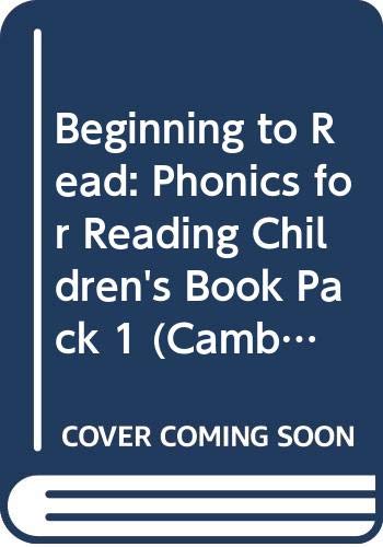 Beginning to Read: Phonics for Reading Children's Book Pack 1 (Cambridge Reading) (9780521775502) by Lynne, Francis; Rider, Cynthia