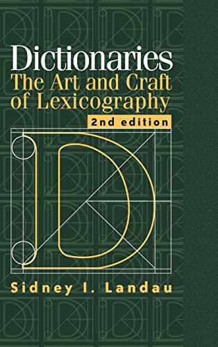 9780521780407: Dictionaries: The Art and Craft of Lexicography