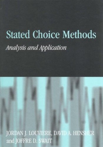 Stock image for Stated Choice Methods: Analysis and Applications for sale by HPB-Red