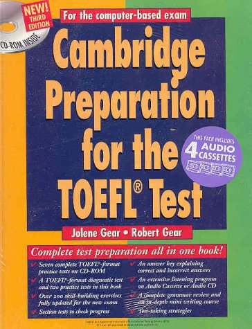 9780521783972: Cambridge Preparation for the TOEFL Test Book with CD-ROM and Audio Cassettes pack