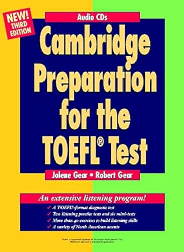 Stock image for Cambridge Preparation for the TOEFL® Test Audio CDs (Cambridge Preparation for the TOEFL Test) for sale by HPB-Red