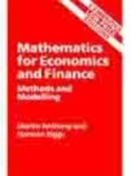 9780521785143: Mathematics for economics and finance: Methods and modelling (Cambridge low price editions)