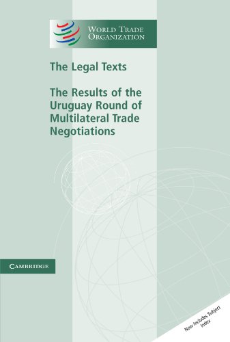 Stock image for The Legal Texts: The Results of the Uruguay Round of Multilateral Trade Negotiations for sale by ThriftBooks-Atlanta