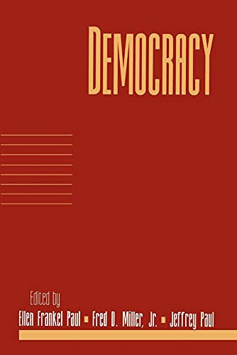 Beispielbild fr Democracy. [Volume 17, Part 1 of Social Philosophy and Policy] zum Verkauf von G. & J. CHESTERS