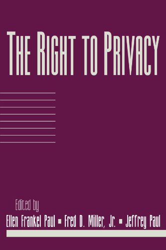 Stock image for The Right to Privacy: Volume 17, Part 2: 17.2 (Social Philosophy and Policy) for sale by WorldofBooks