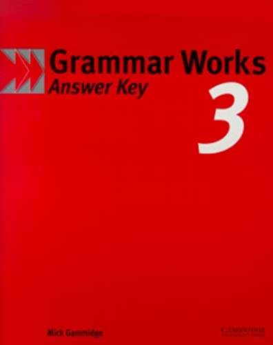 Imagen de archivo de Grammar Works 3 Answer Key a la venta por AMM Books