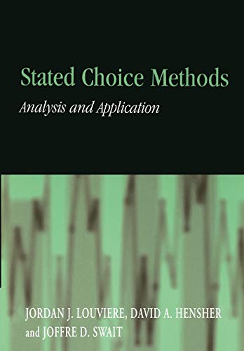 9780521788304: Stated Choice Methods Paperback: Analysis and Applications