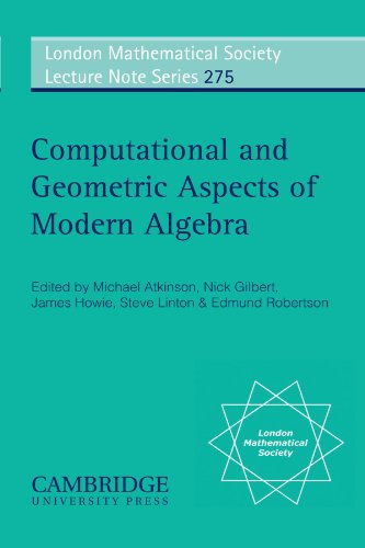 Stock image for Computational and Geometric Aspects of Modern Algebra: 275 (London Mathematical Society Lecture Note Series, Series Number 275) for sale by Anybook.com