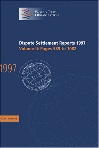 9780521788922: Dispute Settlement Reports 1997: Volume 2