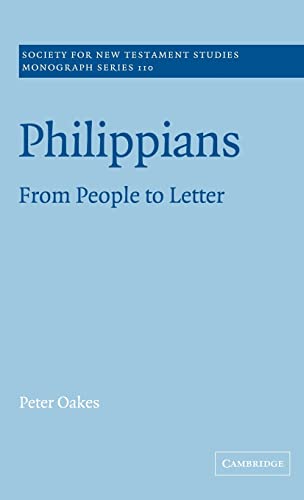 9780521790468: Philippians: From People to Letter