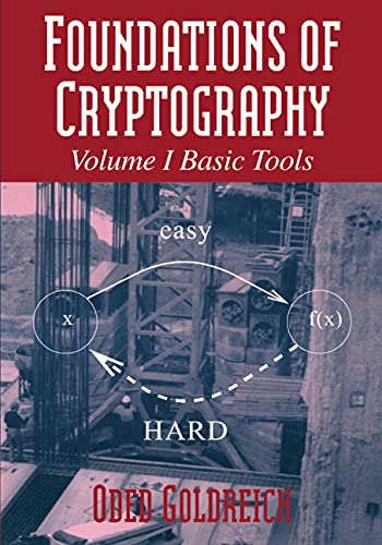 9780521791724: Foundations of Cryptography: Volume 1, Basic Tools