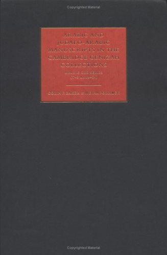 9780521792806: Arabic and Judaeo-Arabic Manuscripts in the Cambridge Genizah Collections: Arabic Old Series (T-S Ar.1a-54)