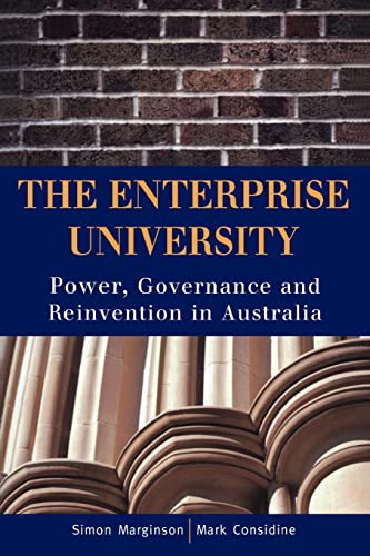 Stock image for The Enterprise University: Power, Governance and Reinvention in Australia for sale by GF Books, Inc.