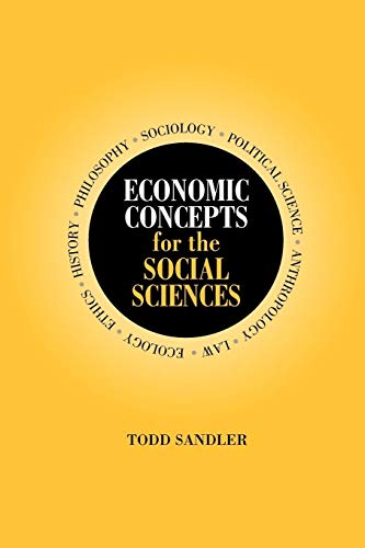 Beispielbild fr Economic Concepts for the Social Sciences zum Verkauf von Better World Books