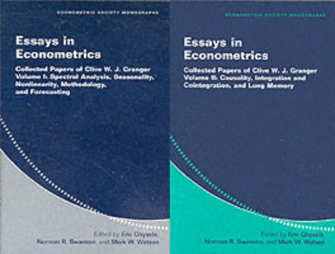 Stock image for Essays in Econometrics: Collected Papers of Clive W. J. Granger [Complete Two Volume Set] for sale by Prior Books Ltd