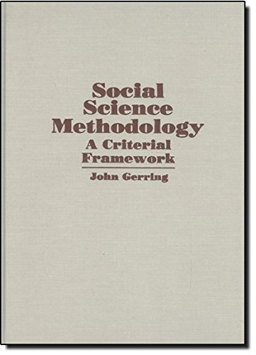 9780521801133: Social Science Methodology: A Criterial Framework