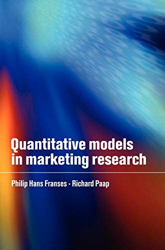 Imagen de archivo de Quantitative Models in Marketing Research a la venta por Phatpocket Limited