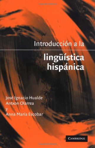 Imagen de archivo de Introducción a la lingüistica hispánica a la venta por BooksRun