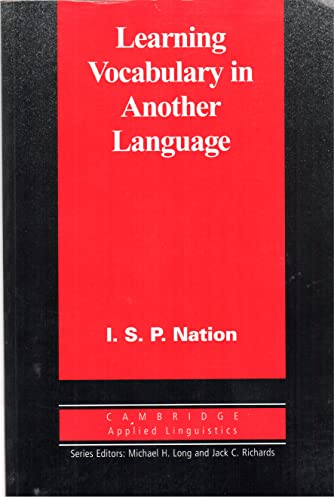 Stock image for Learning Vocabulary in Another Language (Cambridge Applied Linguistics) for sale by AMM Books