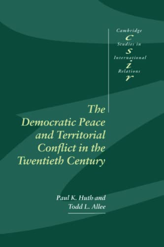 Beispielbild fr The Democratic Peace and Territorial Conflict in the Twentieth Century zum Verkauf von Better World Books