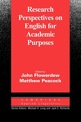 Imagen de archivo de Research Perspectives on English for Academic Purposes (Cambridge Applied Linguistics) a la venta por Wonder Book