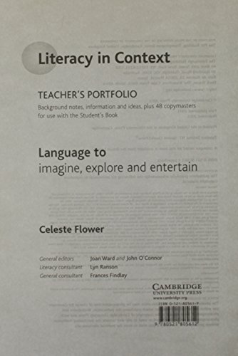 Imagen de archivo de Language to Imagine, Explore and Entertain Teacher*s Portfolio (Literacy in Context) a la venta por dsmbooks