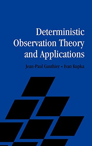 9780521805933: Deterministic Observation Theory and Applications