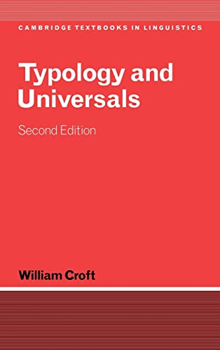 9780521808842: Typology And Universals (Cambridge Textbooks In Linguistics)