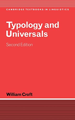 9780521808842: Typology and Universals