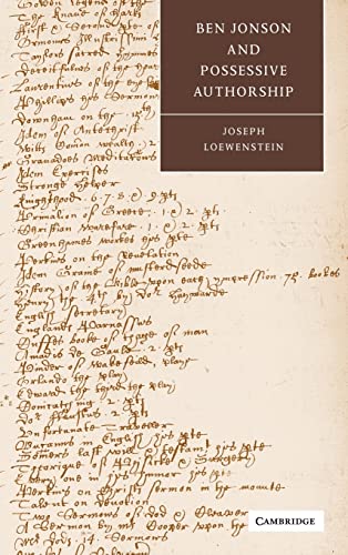 Ben Jonson and Possessive Authorship