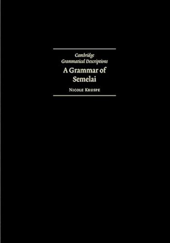 9780521814973: A Grammar of Semelai