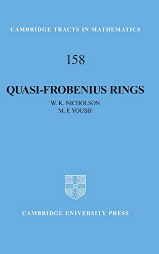 Beispielbild fr Quasi-Frobenius Rings zum Verkauf von Better World Books Ltd