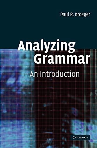 9780521816229: Analyzing Grammar: An Introduction (Cambridge Textbooks in Linguistics)