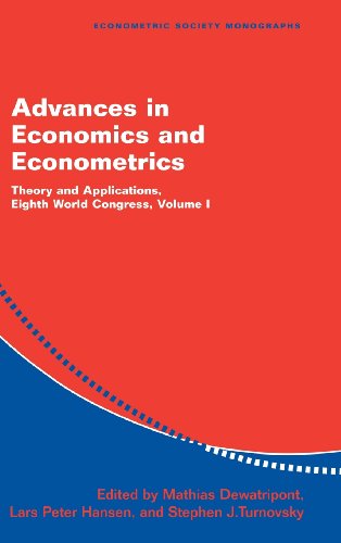 Imagen de archivo de Advances in Economics and Econometrics: Theory and Applications, Eighth World Congress, Volume I. a la venta por Second Story Books, ABAA