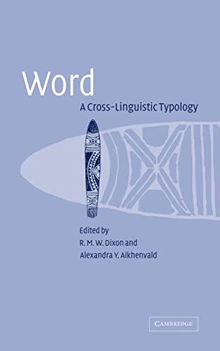 9780521818995: Word Hardback: A Cross-linguistic Typology