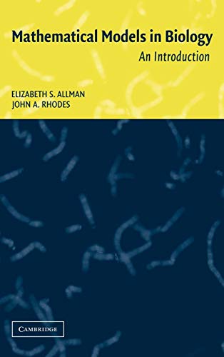 9780521819800: Mathematical Models in Biology: An Introduction