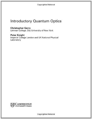Introductory Quantum Optics (9780521820356) by Gerry, Christopher; Knight, Peter