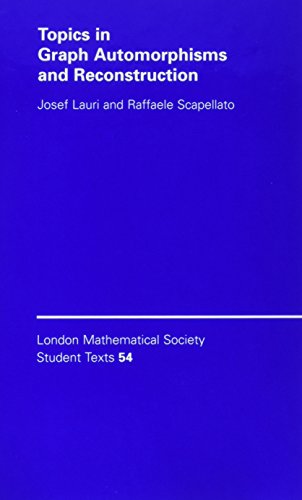 9780521821513: Topics in Graph Automorphisms and Reconstruction Hardback (London Mathematical Society Student Texts, Series Number 54)